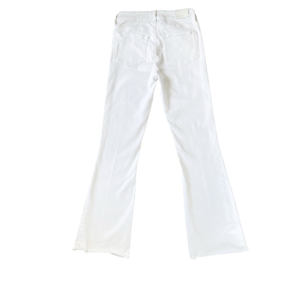 PAIGE High Rise flared Laurel Canyon Jeans in Crisp White Size 27 - Picture 5 of 9